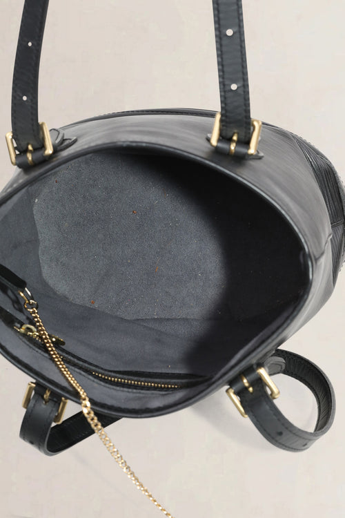 Louis Vuitton Black Epi Leather Top Handle Bucket Bag