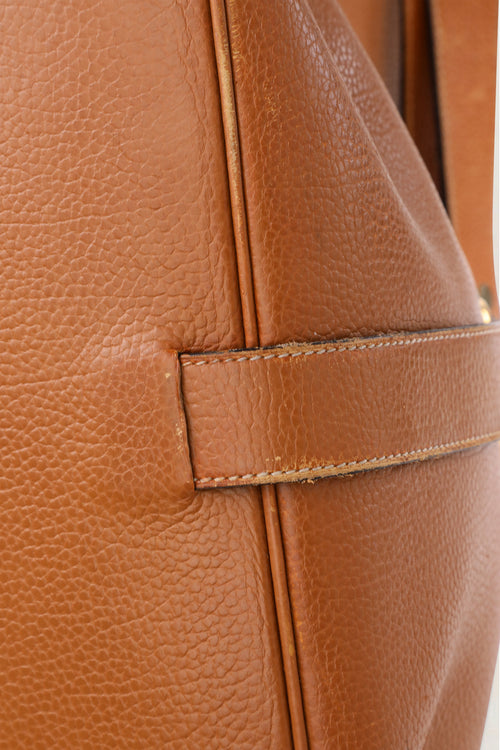 Delvaux Vintage Cognac Jumping Calf Shoulder Bag