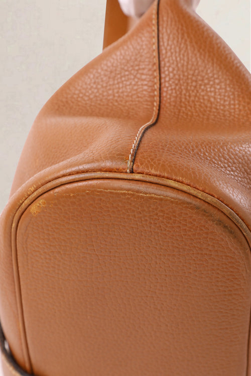 Delvaux Vintage Cognac Jumping Calf Shoulder Bag