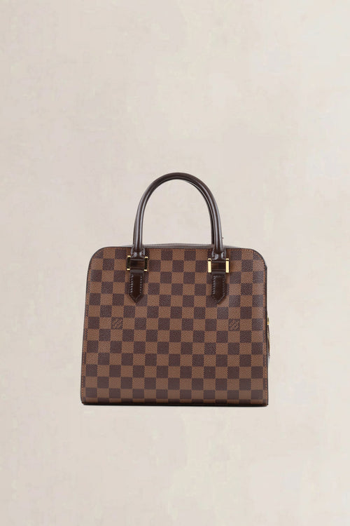 Louis Vuitton Damier Ebene Triana Top Handle Bag