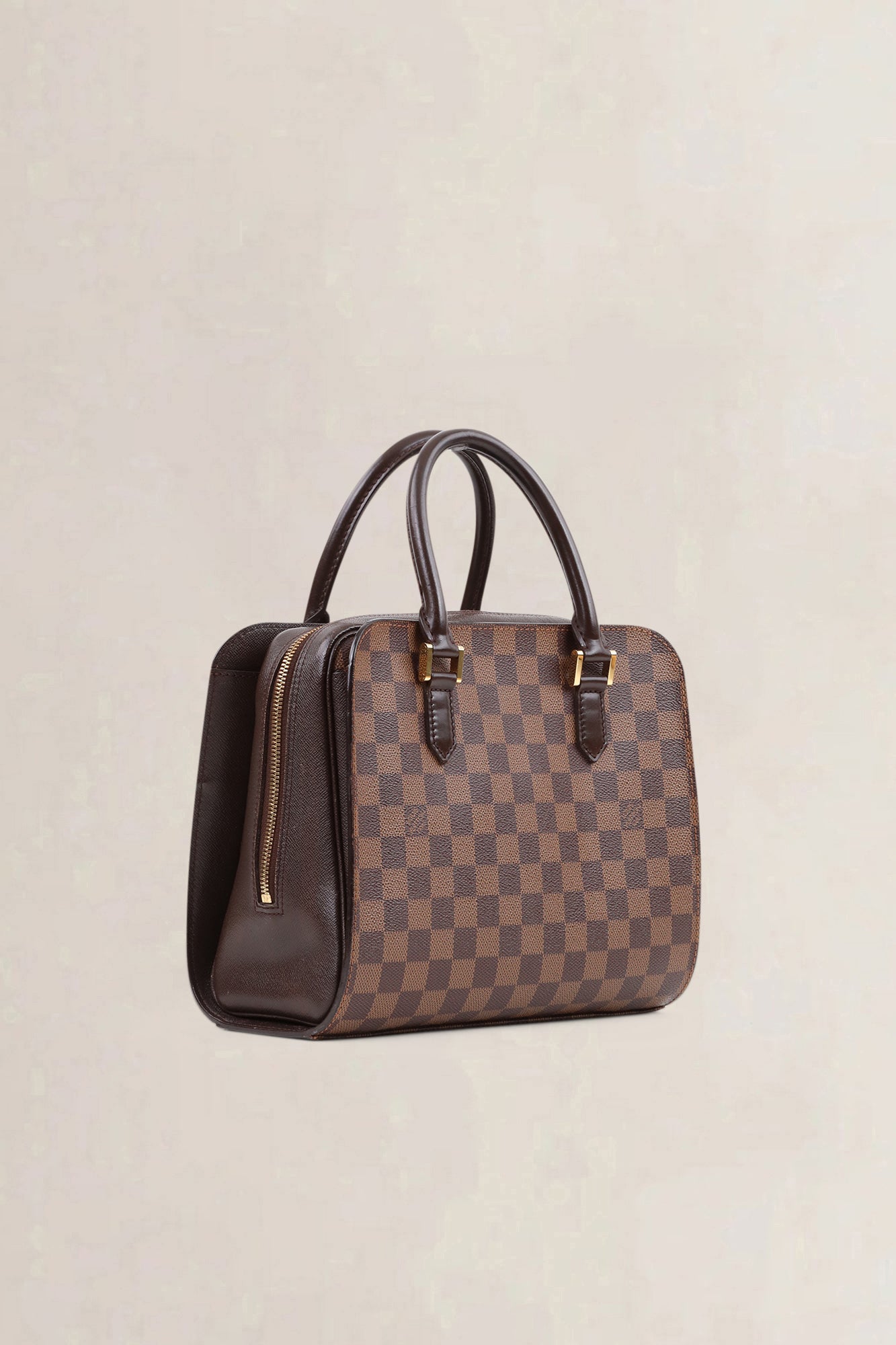 Louis Vuitton Damier Ebene Triana Top Handle Bag