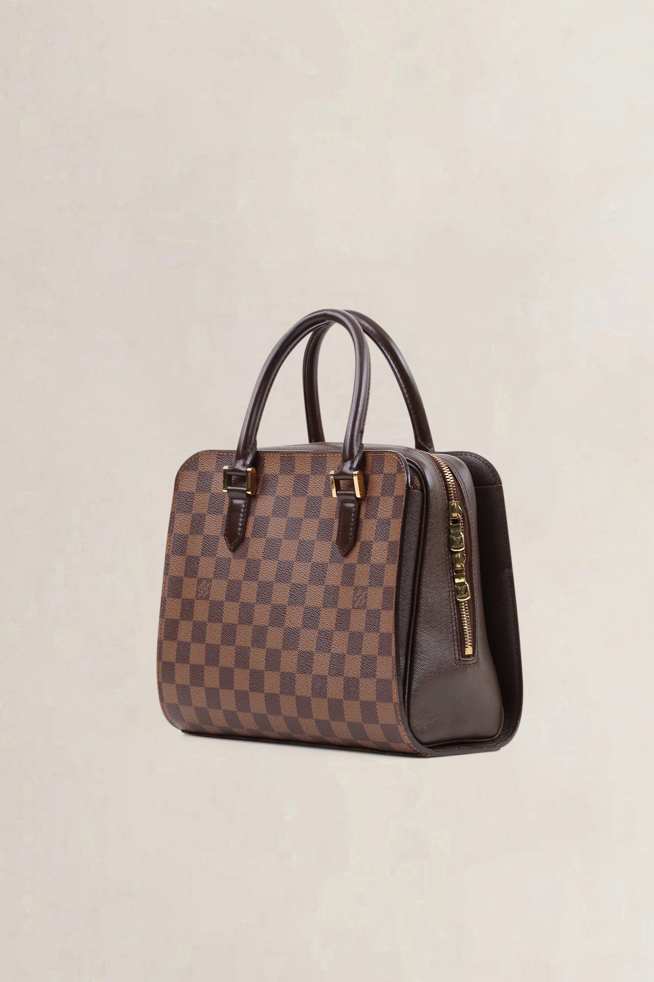 Louis Vuitton Damier Ebene Triana Top Handle Bag
