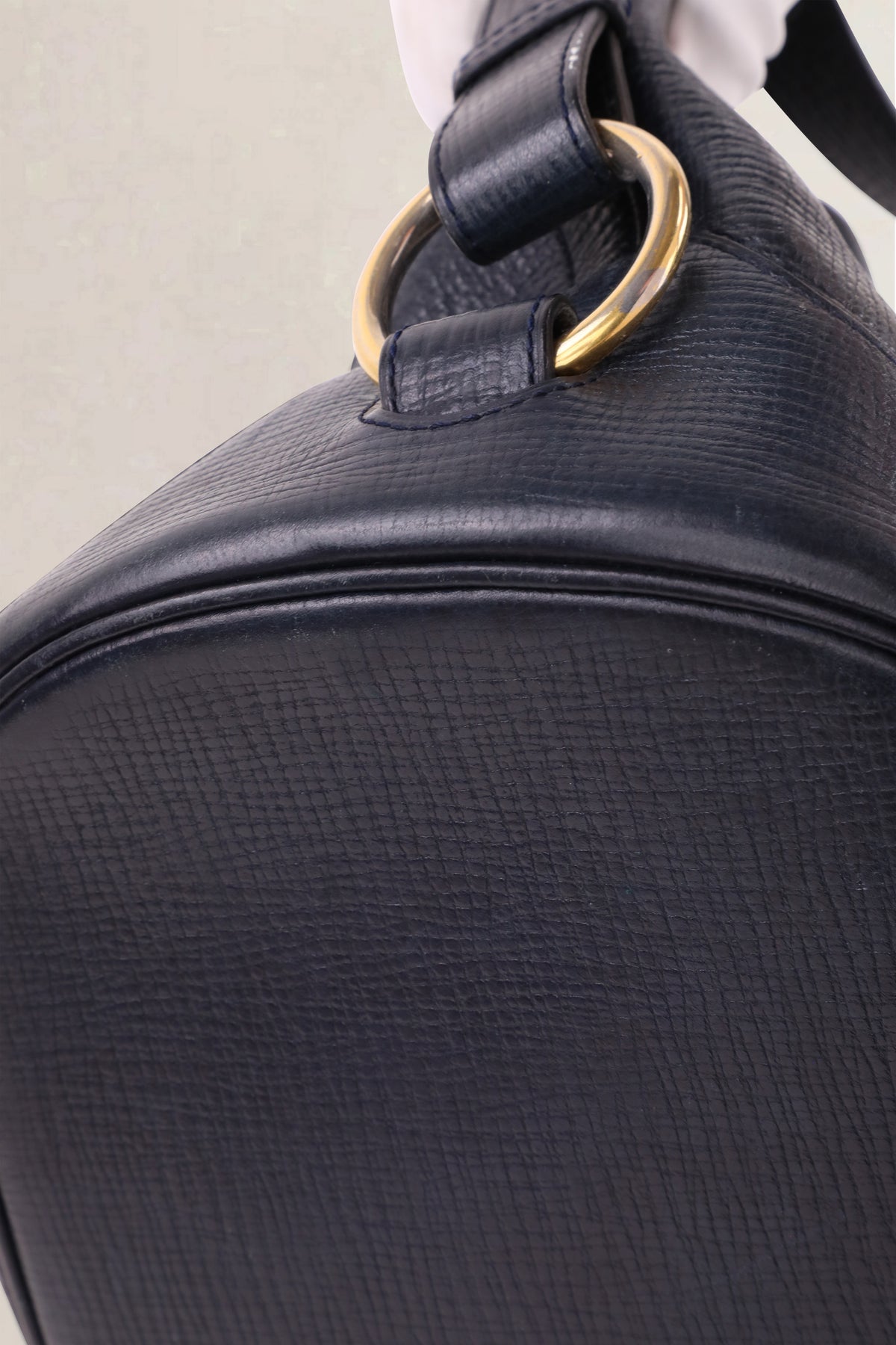 Delvaux Vintage Navy Bucket Bag