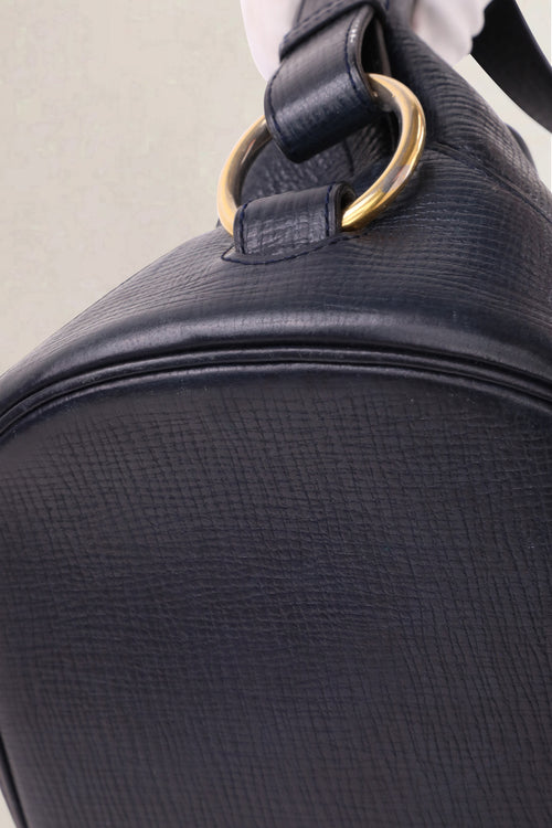 Delvaux Vintage Navy Bucket Bag