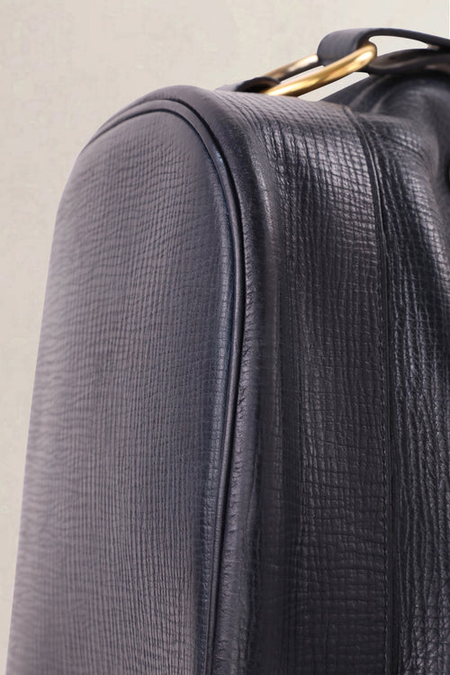 Delvaux Vintage Navy Bucket Bag