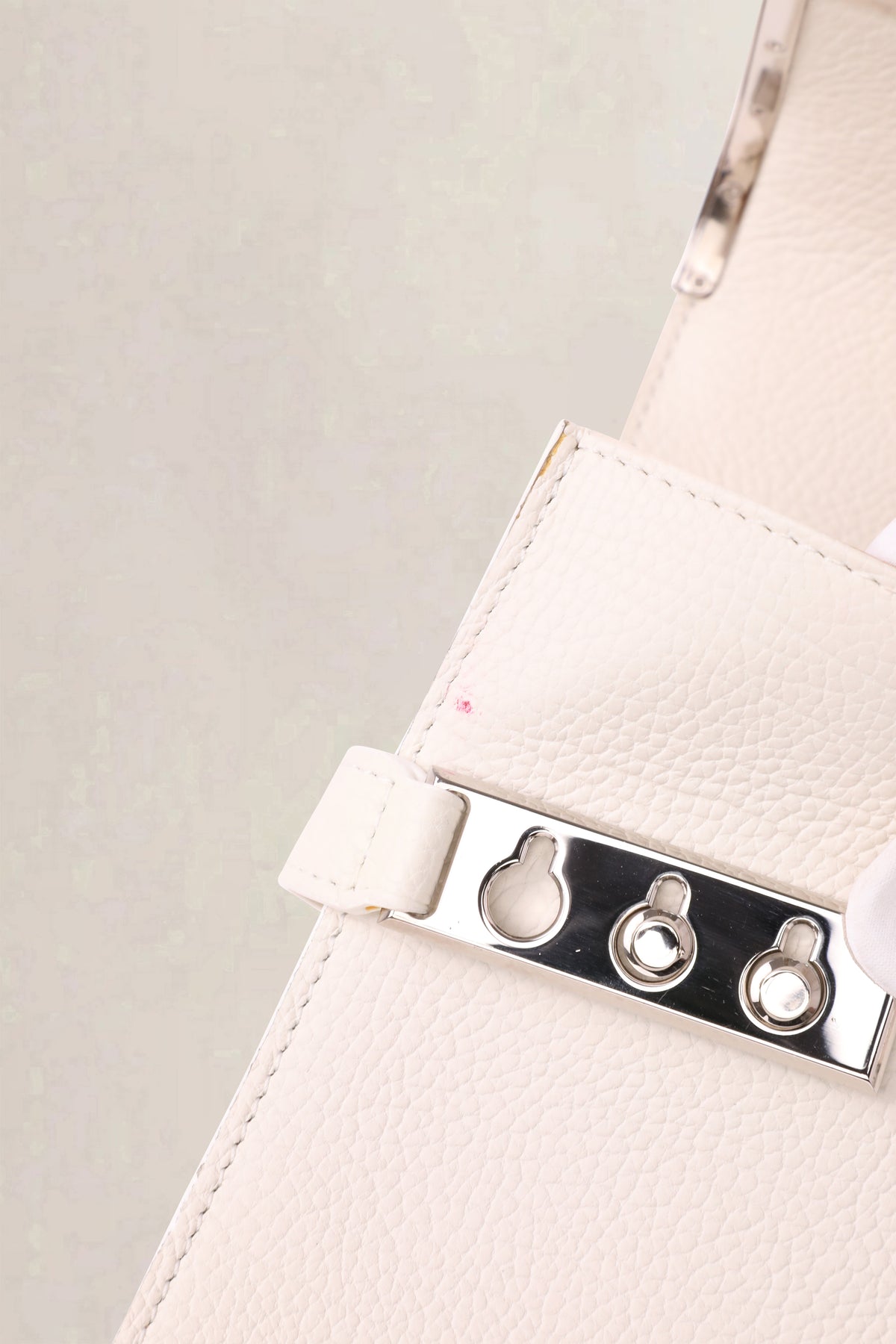 Delvaux White Tempête Frame MM Crossbody Bag