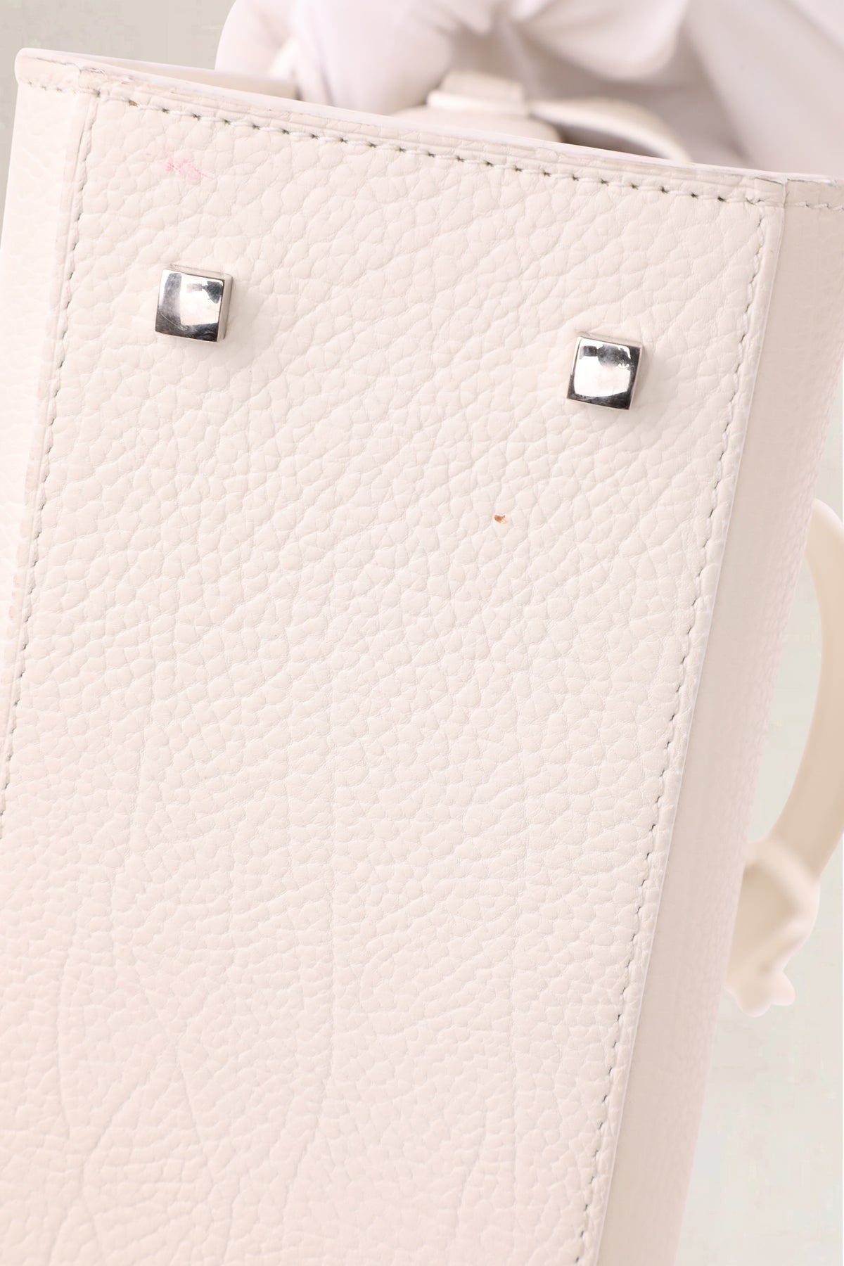 Delvaux White Tempête Frame MM Crossbody Bag
