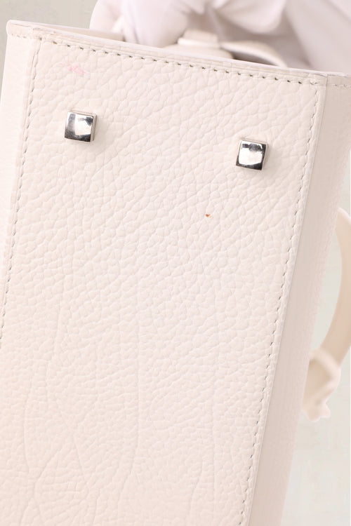 Delvaux White Tempête Frame MM Crossbody Bag