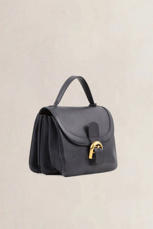 Delvaux Navy Blue Top Handle Bag