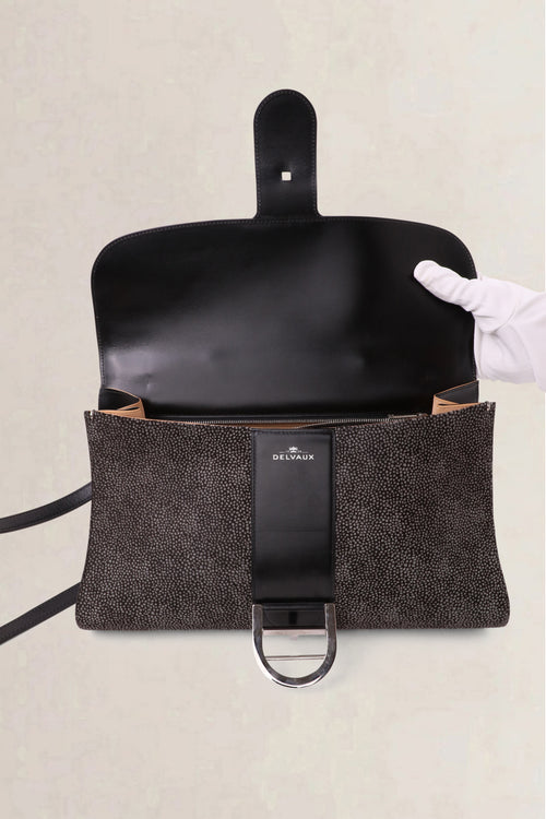 Delvaux Black Brillant East/West Crossbody Bag