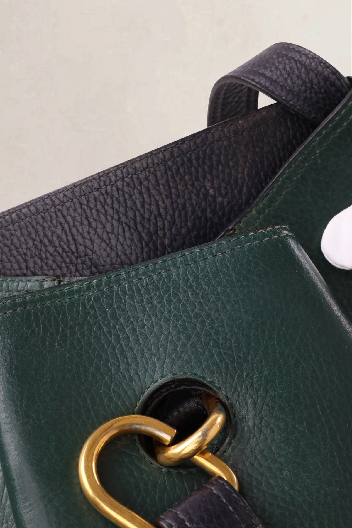 Delvaux Multicolor Faust Toile de Cuir Shoulder Bag
