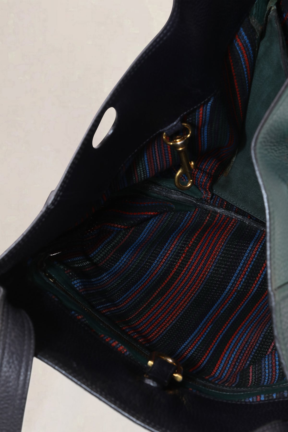 Delvaux Multicolor Faust Toile de Cuir Shoulder Bag
