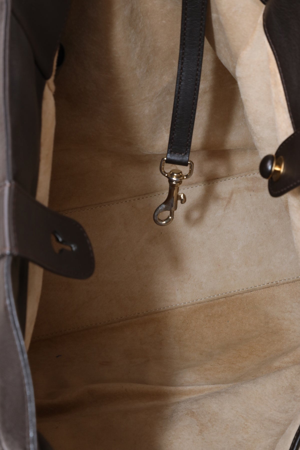 Delvaux Dark Brown Toile de Cuir Shoulder Bag