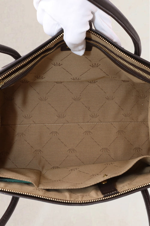 Delvaux Brown Le Georges GM Top Handle Bag
