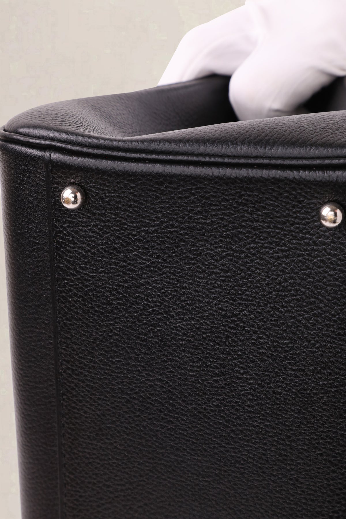 Delvaux Black Brillant Autruche MM Crossbody Bag