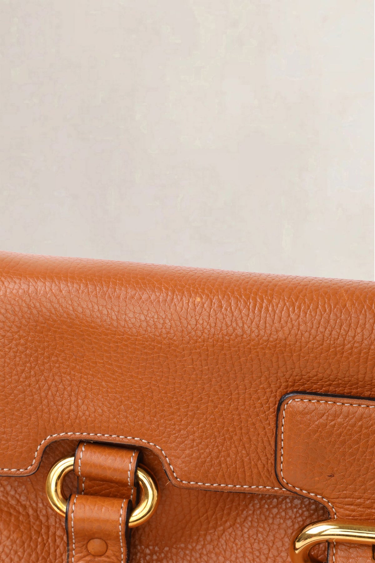 Delvaux Vintage Cognac Jumping Calf Top Handle Bag