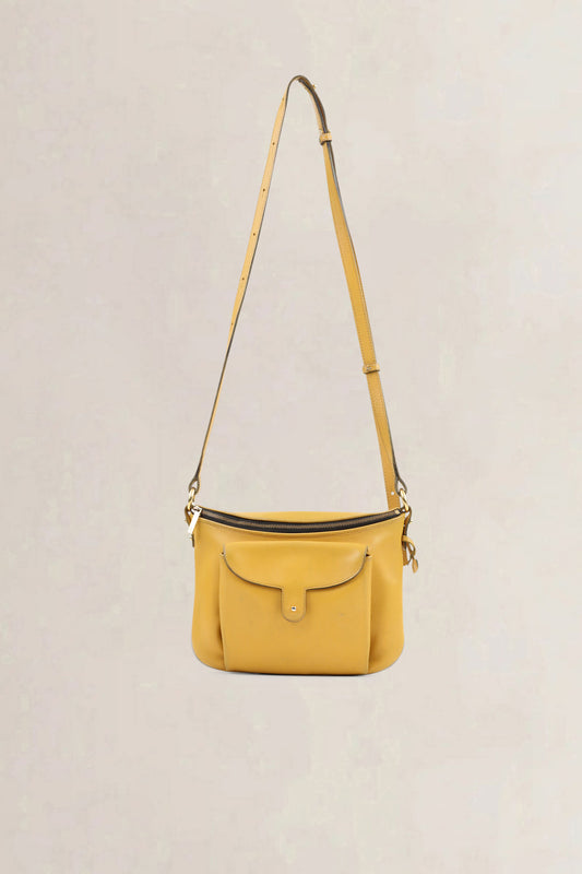 Delvaux Yellow Leather Crossbody Bag