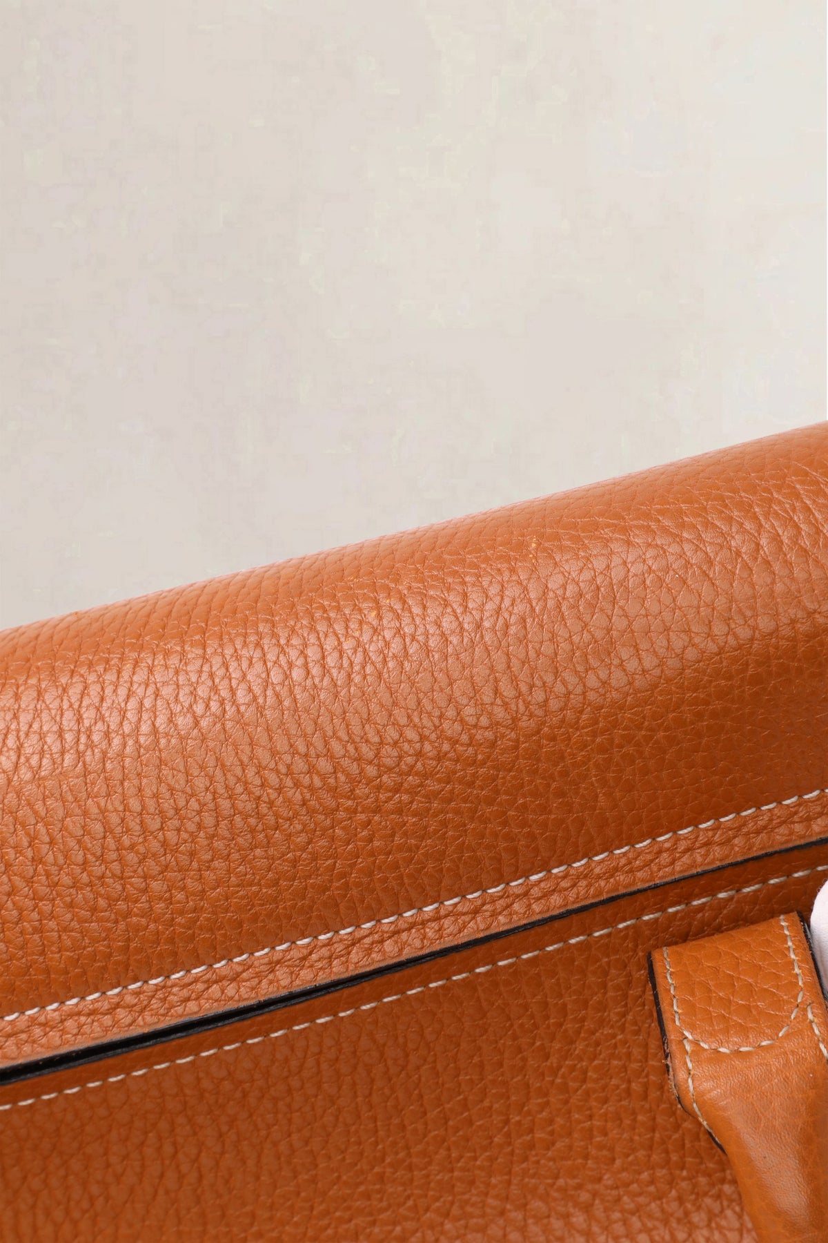 Delvaux Vintage Cognac Jumping Calf Top Handle Bag