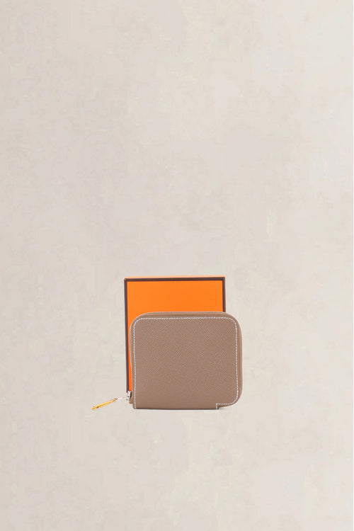 Hermès Etoupe Silk'in Compact Wallet