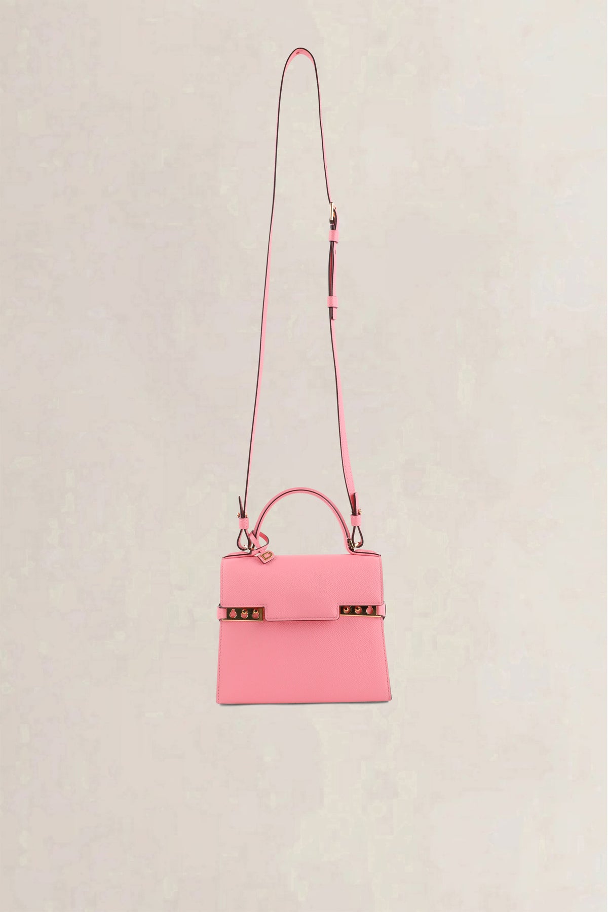 Delvaux Pink Tempête Alpina Calf Small Crossbody Bag