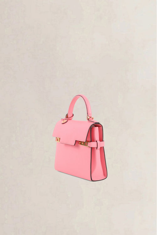 Delvaux Pink Tempête Alpina Calf Small Crossbody Bag