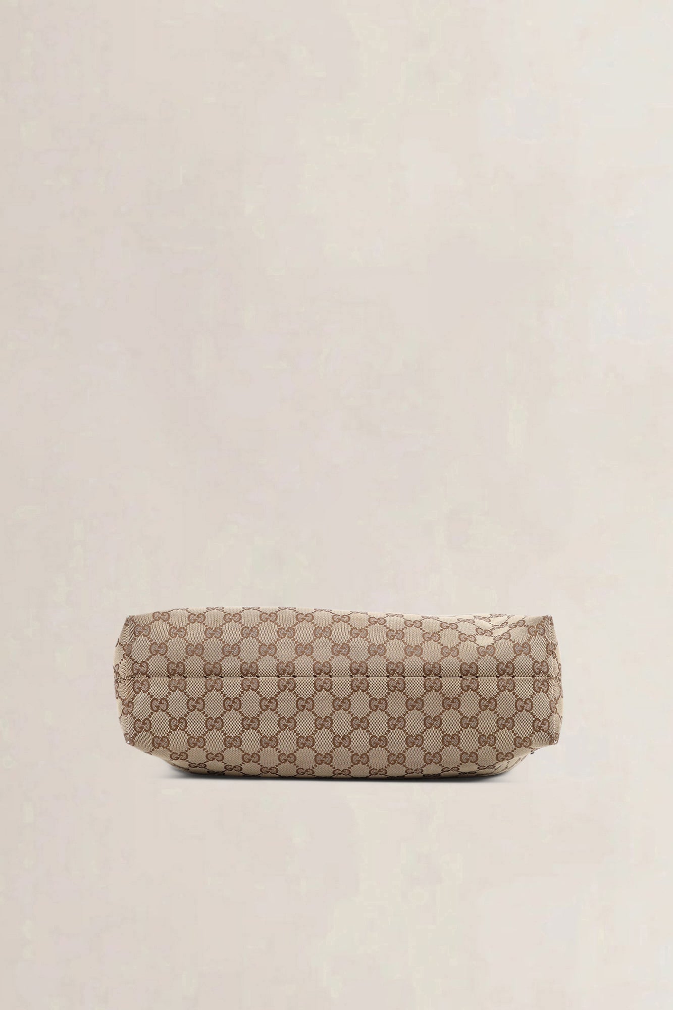 Gucci Brown Canvas Monogram Hobo Shoulder Bag