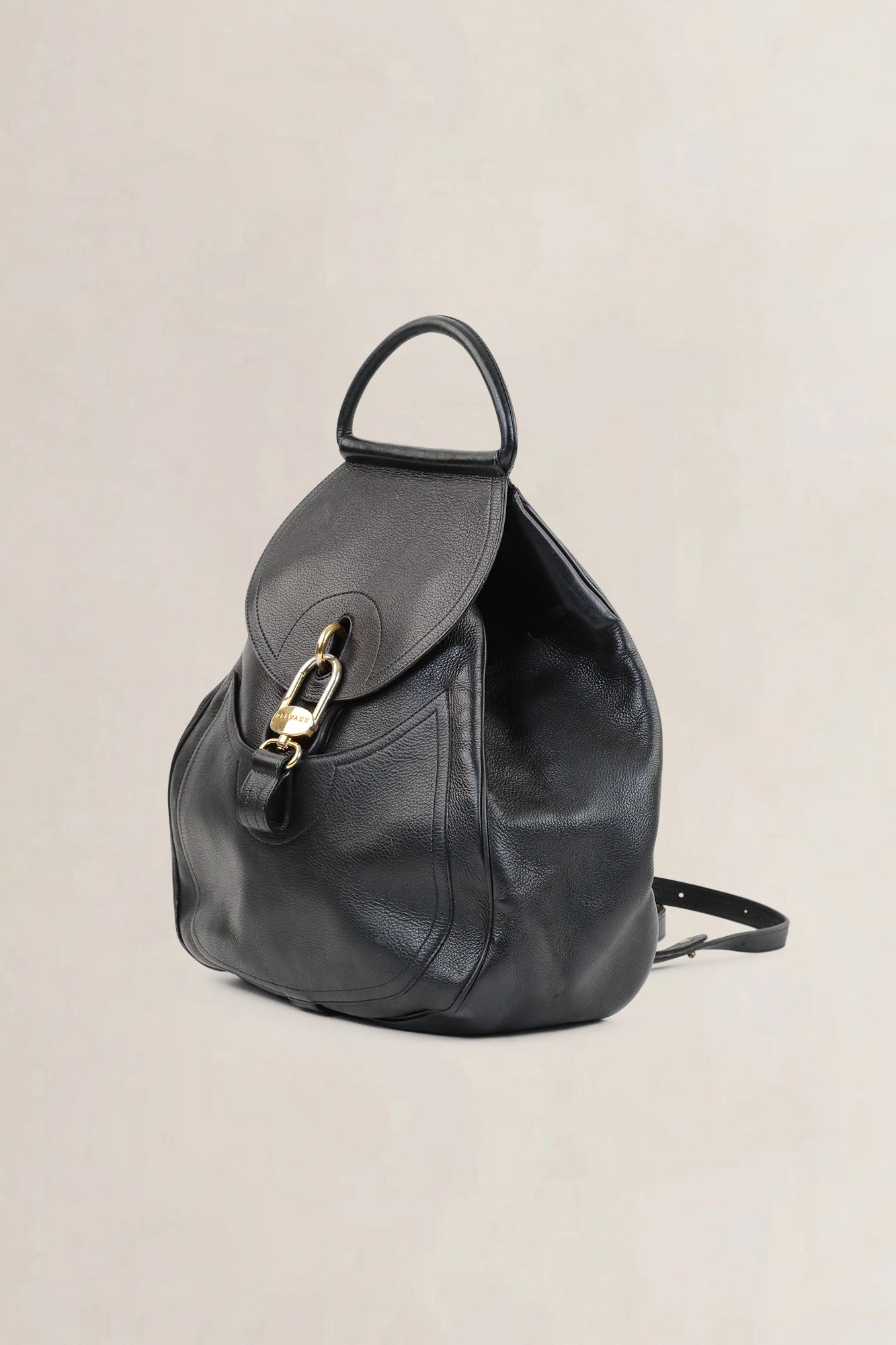 Delvaux Black Lucifer GM Backpack