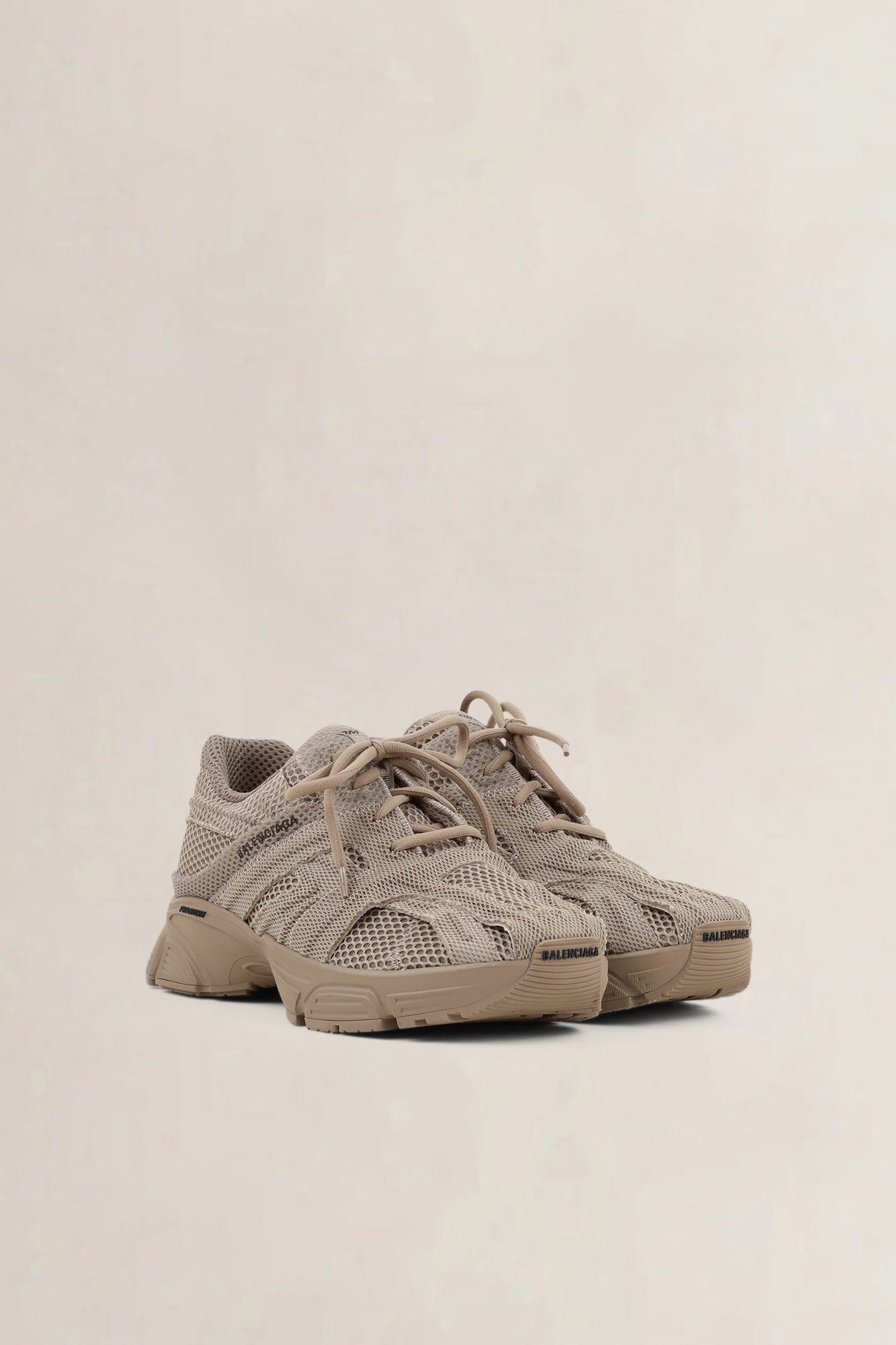 Balenciaga Brown Phantom Mesh Sneakers