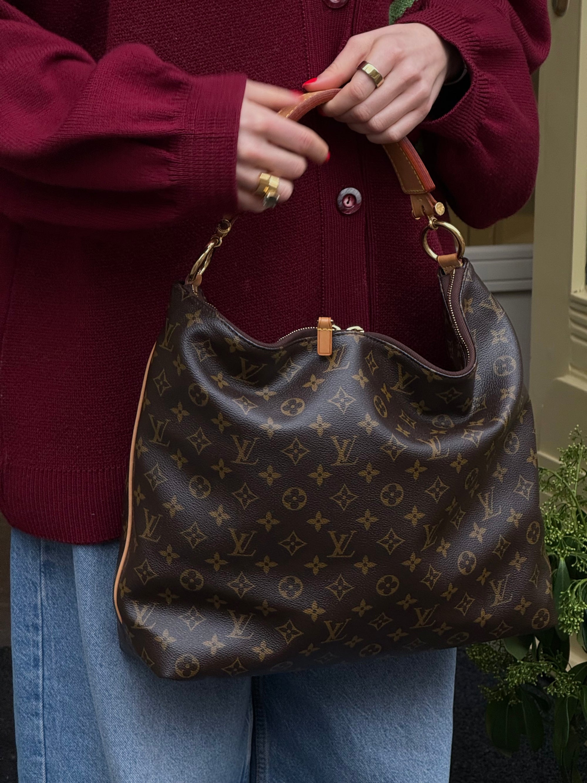 Louis Vuitton Brown Monogram Sully MM Shoulder Bag