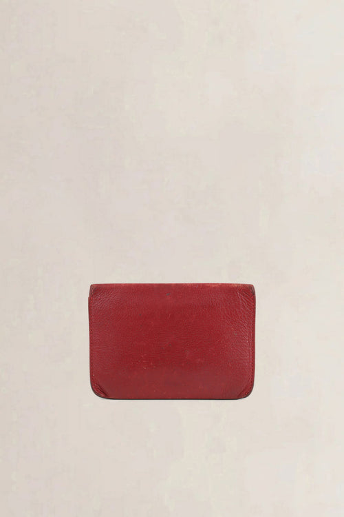 Delvaux Red Leather Wallet
