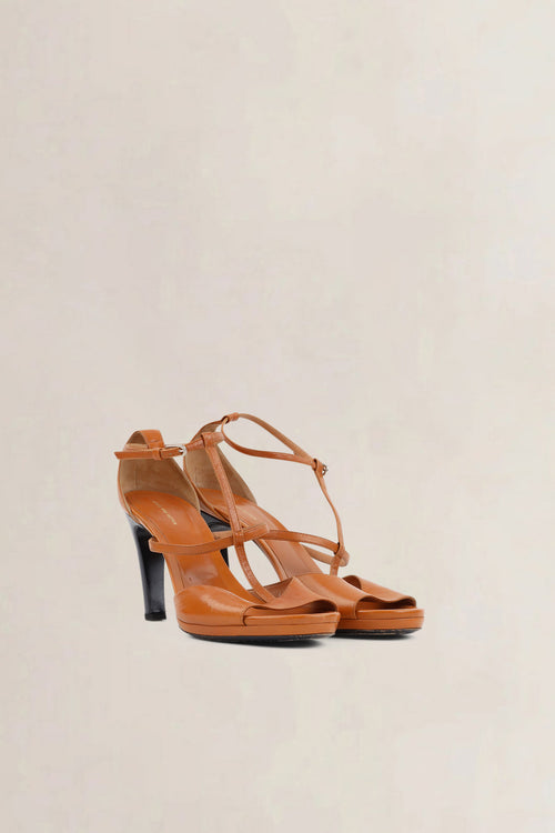 Dries Van Noten Tan Leather Sandals