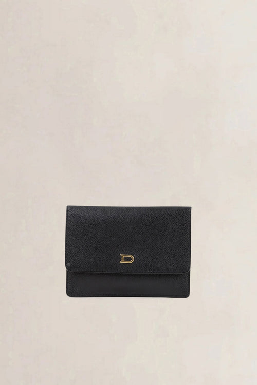 Delvaux Black Leather Wallet