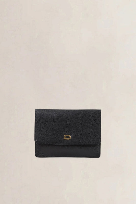 Delvaux Black Leather Wallet