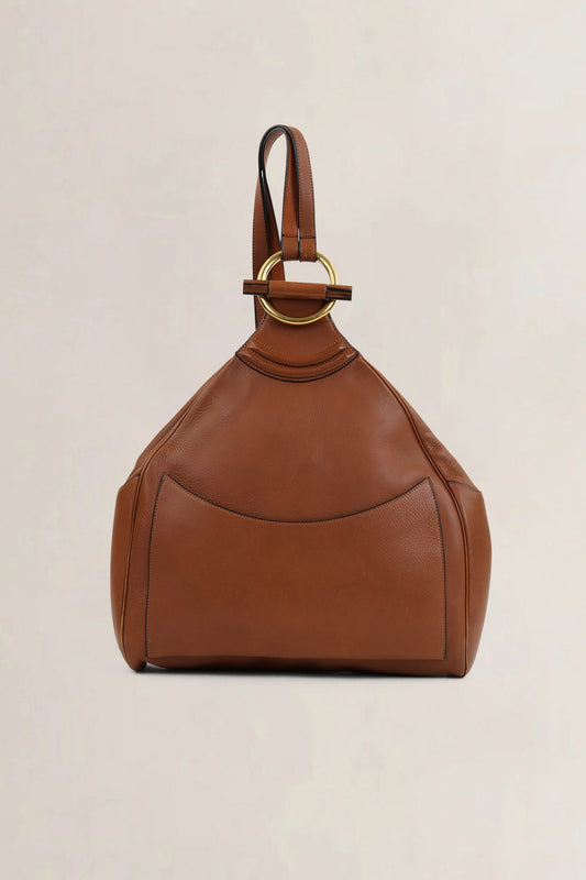 Delvaux Camel Amandier Backpack