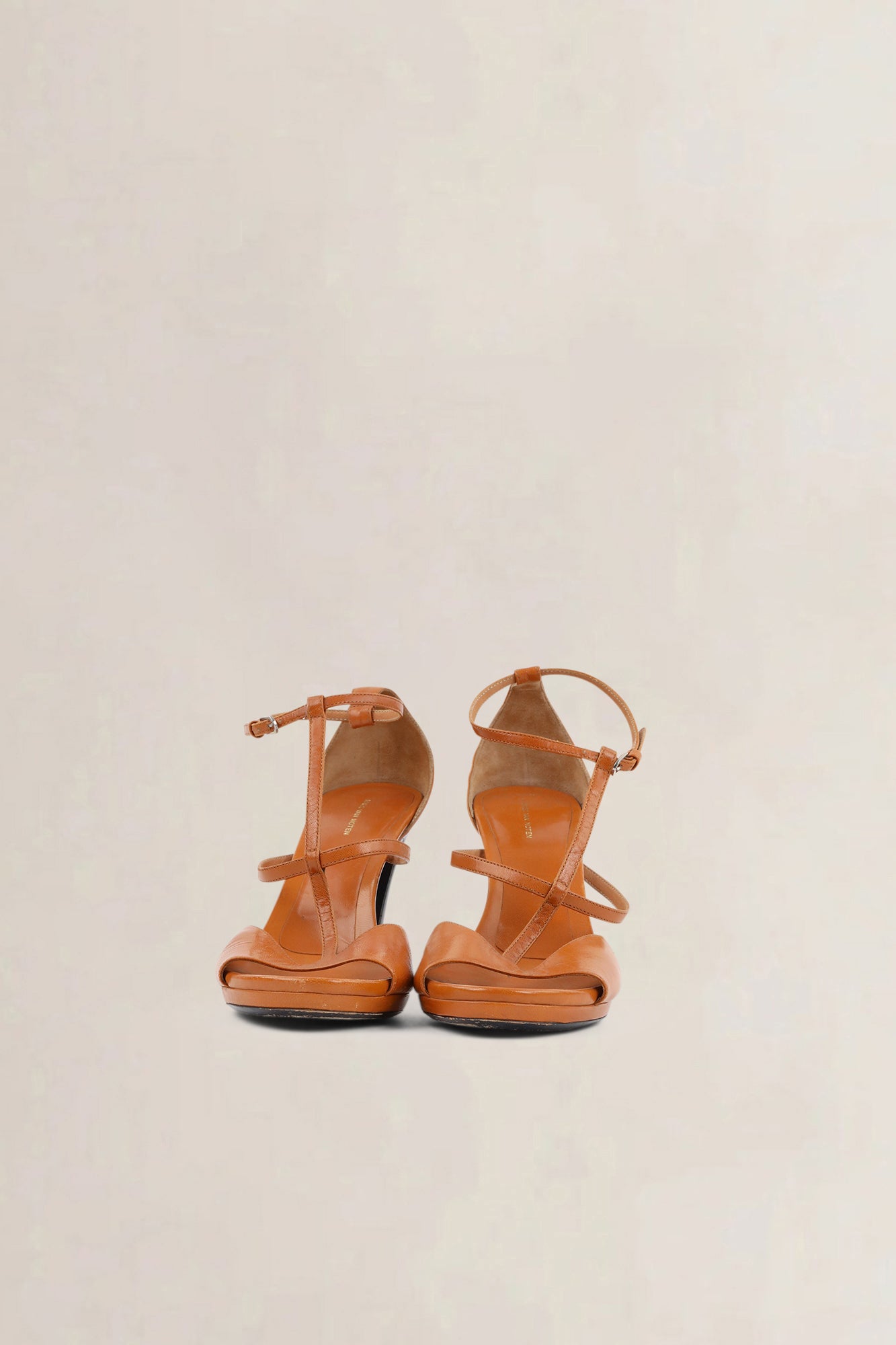 Dries Van Noten Tan Leather Sandals