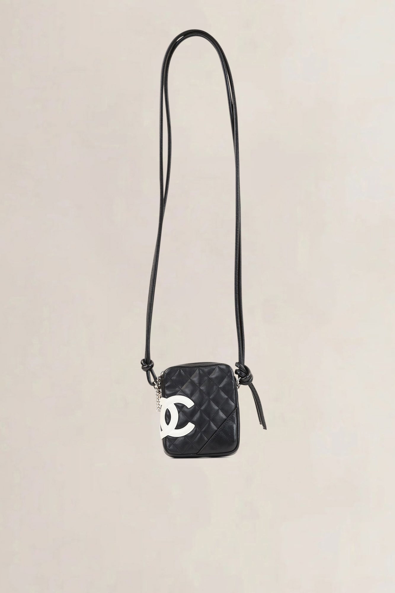 Chanel 2004-2005 Black/White Cambon Line Crossbody Bag