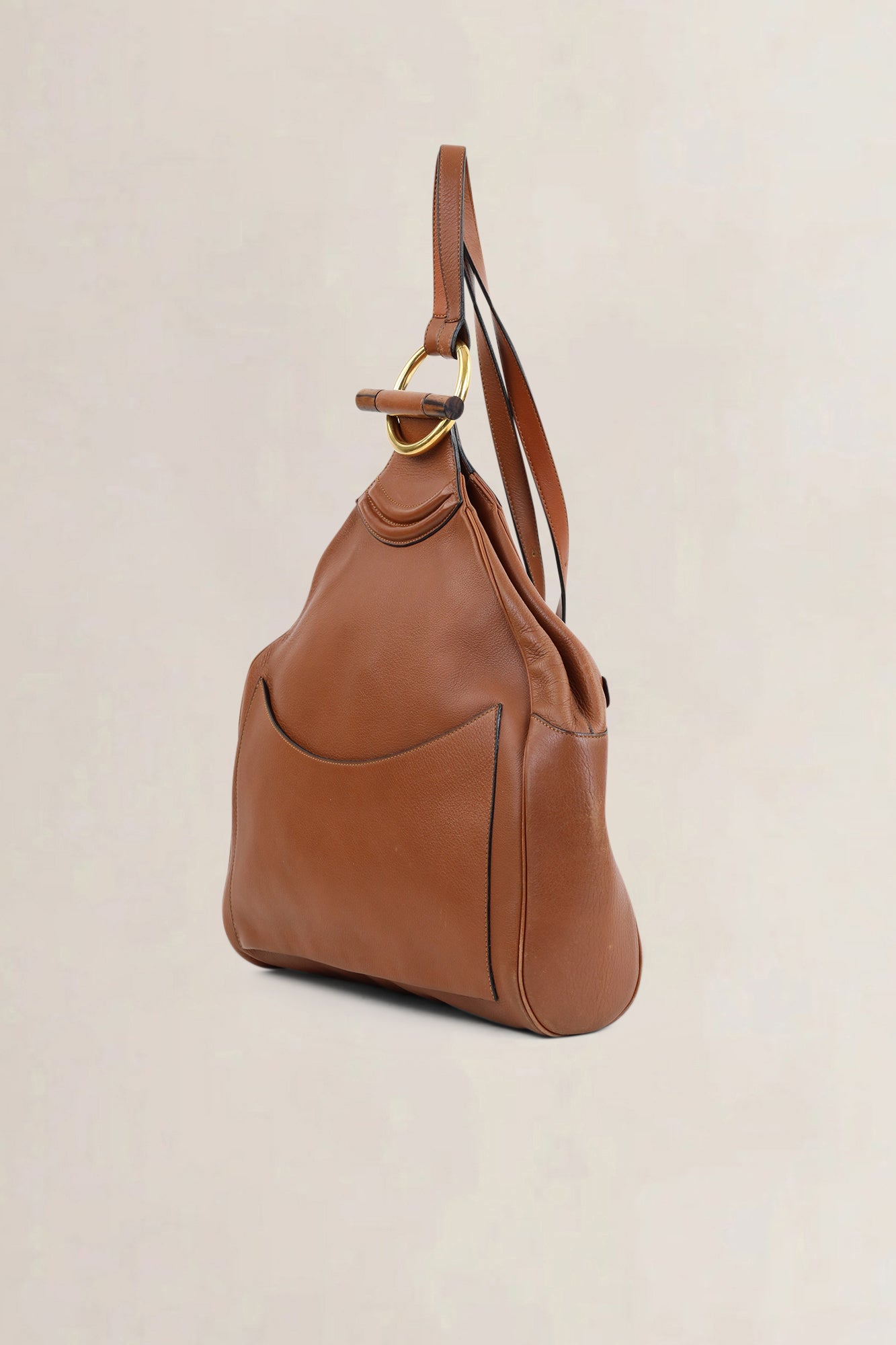 Delvaux Camel Amandier Backpack