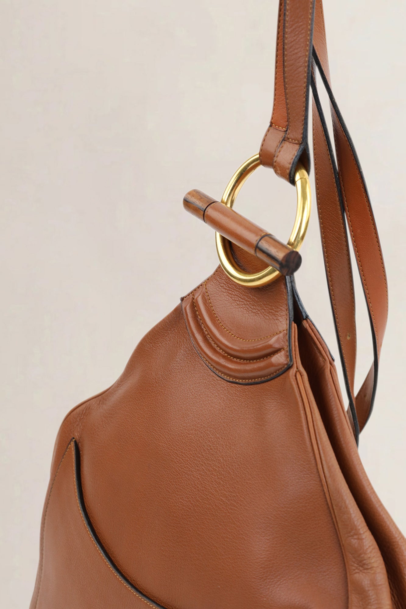 Delvaux Camel Amandier Backpack