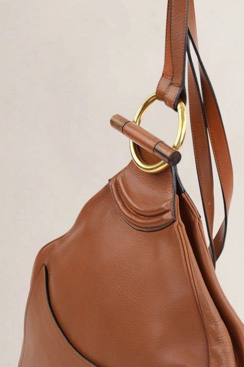 Delvaux Camel Amandier Backpack