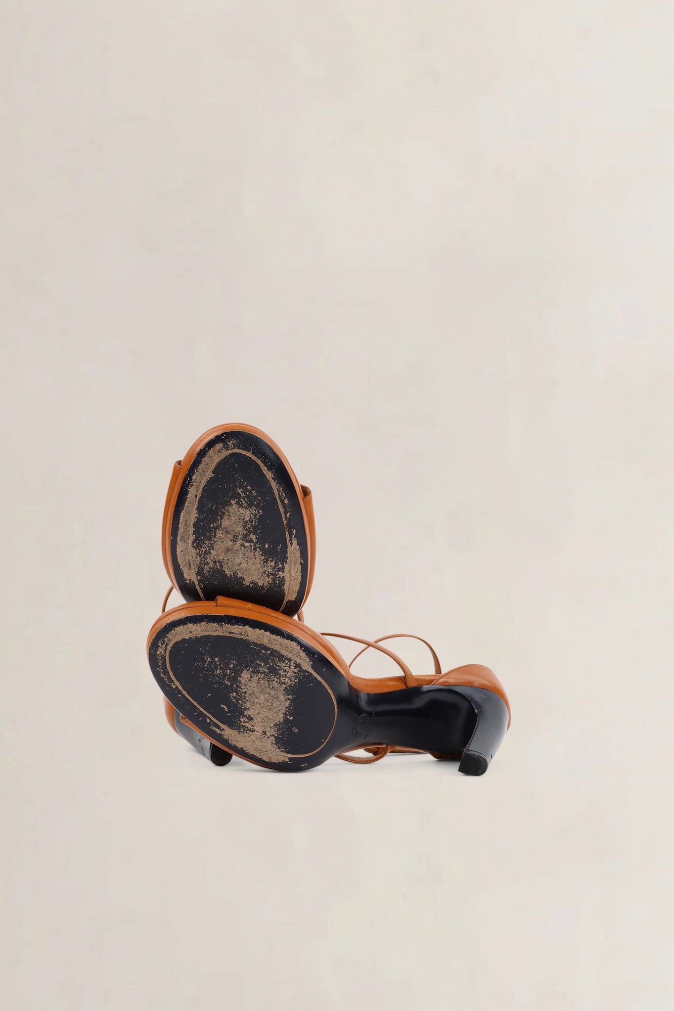 Dries Van Noten Tan Leather Sandals