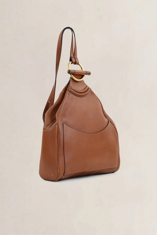 Delvaux Camel Amandier Backpack