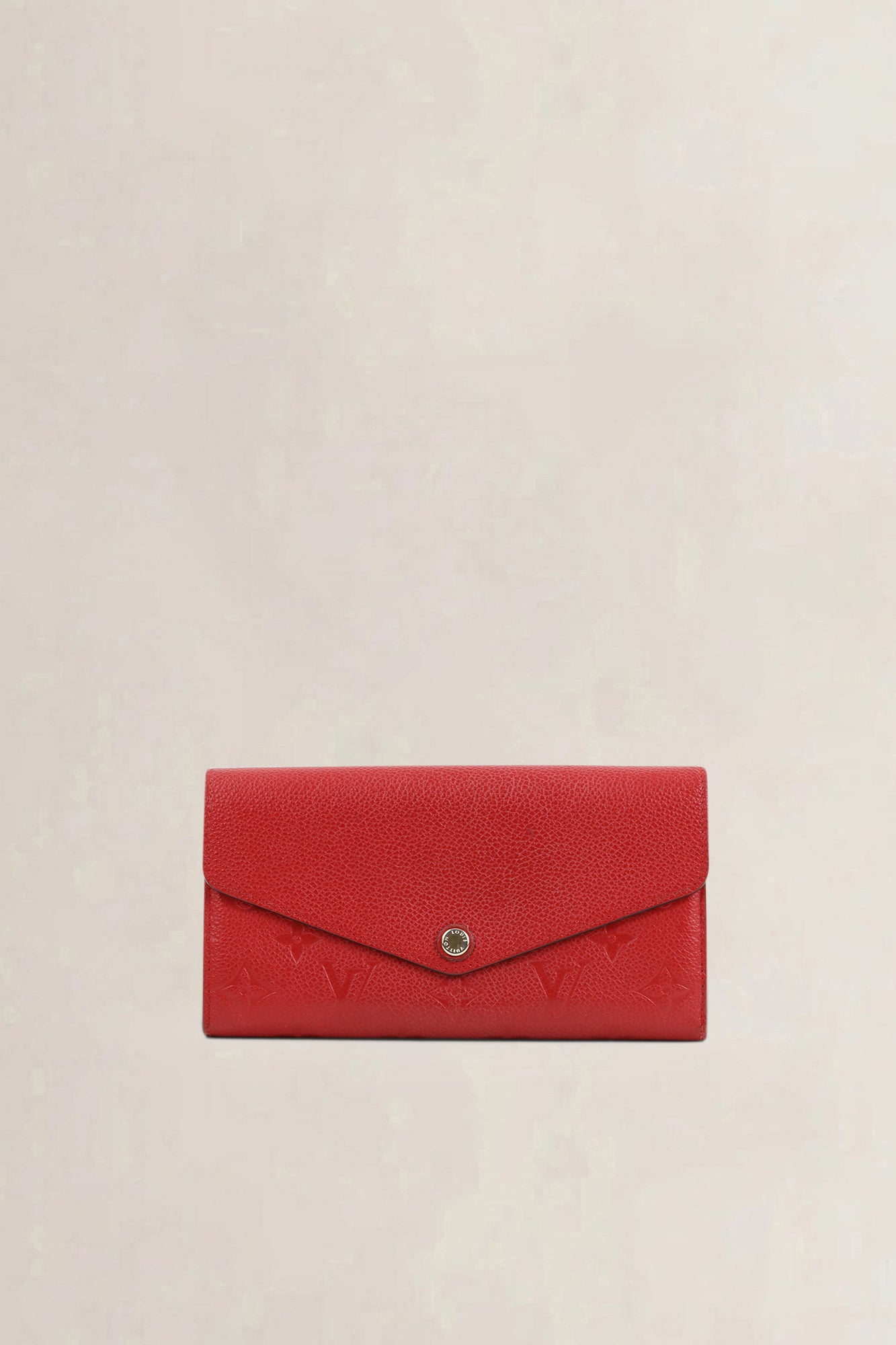 Louis Vuitton Red Empreinte Leather Sarah Wallet