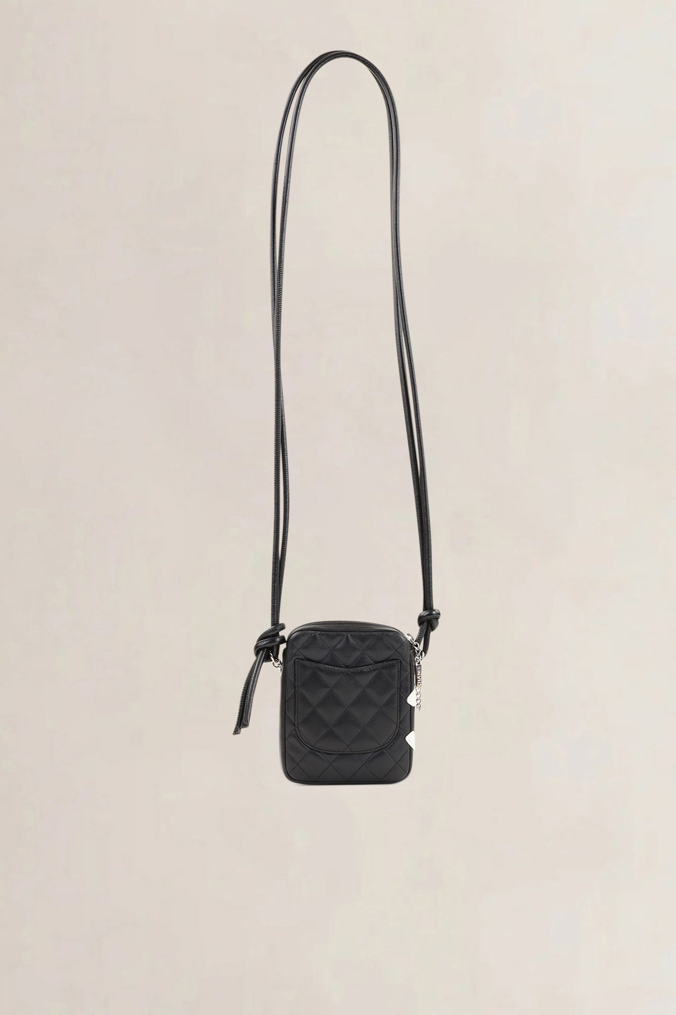 Chanel 2004-2005 Black/White Cambon Line Crossbody Bag