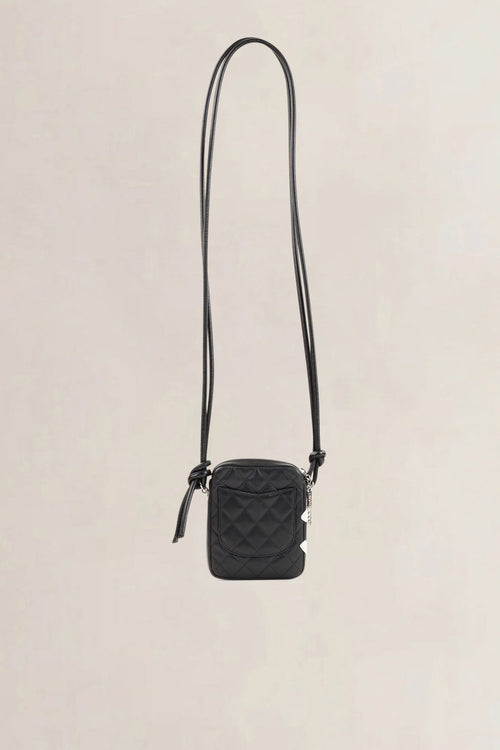 Chanel 2004-2005 Black/White Cambon Line Crossbody Bag
