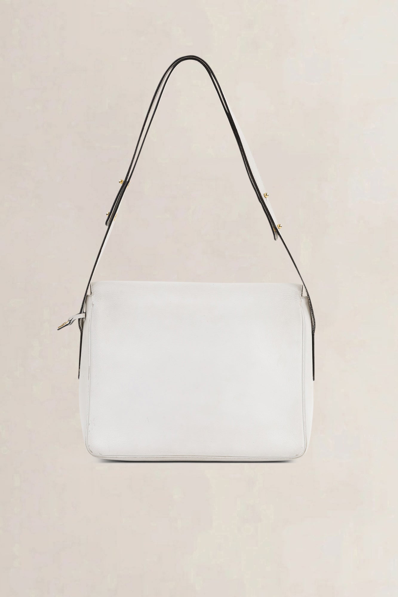 Delvaux White Leather Poirier Crossbody Bag