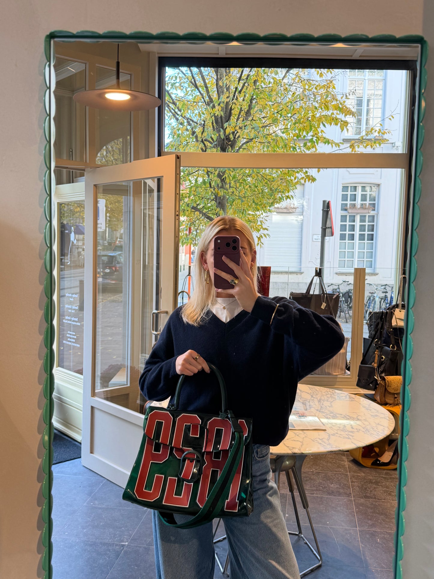 Delvaux Brillant The Hero Vinyl 1829 Shoulder Bag