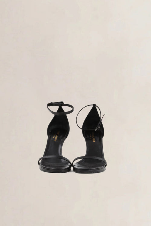 Saint Laurent Black Jane 90 Ankle Strap Sandals
