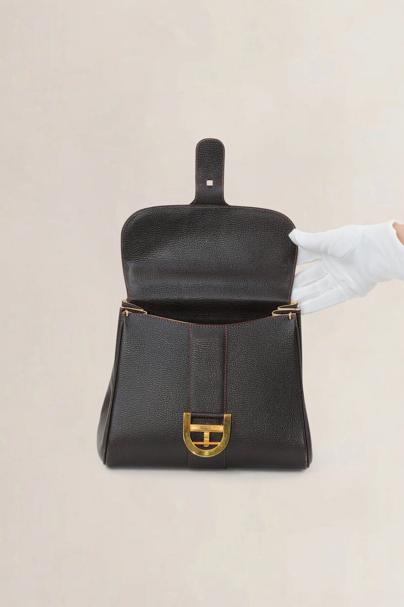 Delvaux Brillant Brown PM Crossbody Bag