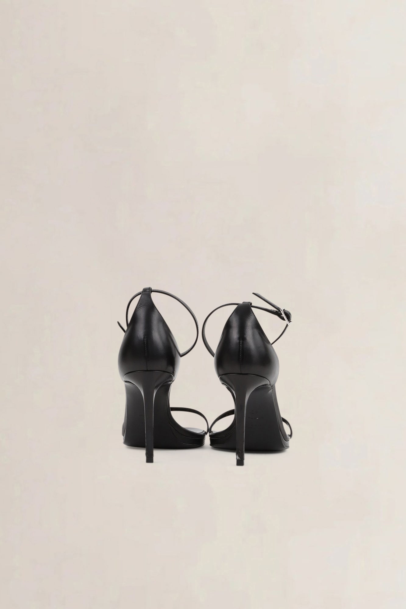 Saint Laurent Black Jane 90 Ankle Strap Sandals