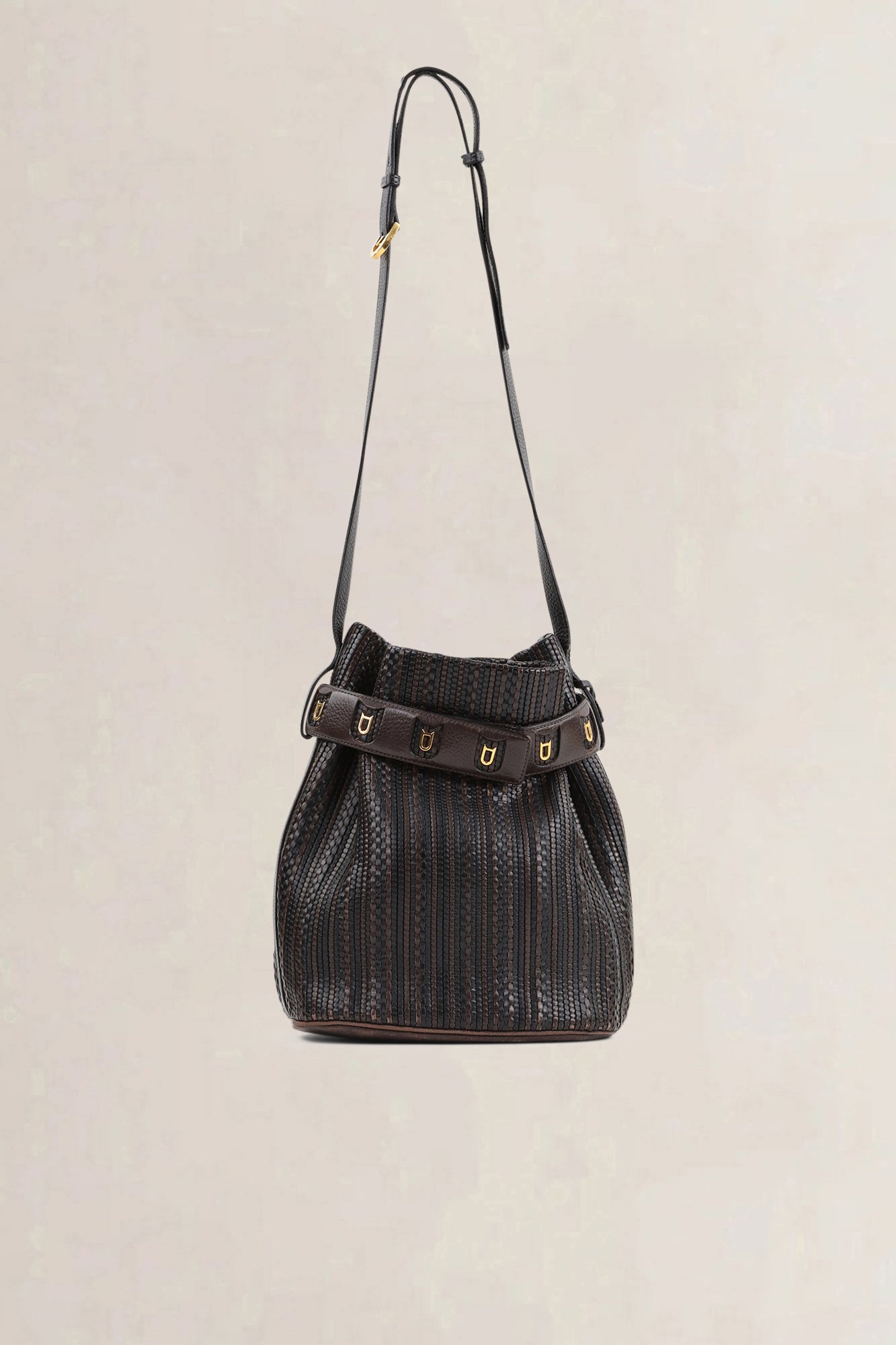 Delvaux Brown Toile De Cuir Calicot Crossbody Bag